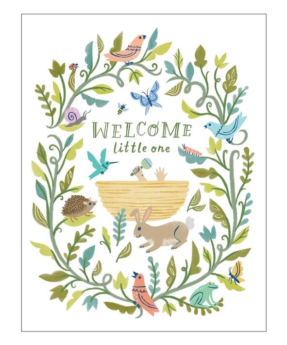Woodland Welcome Baby Card