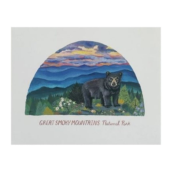 Great Smoky Mountains Bear Print