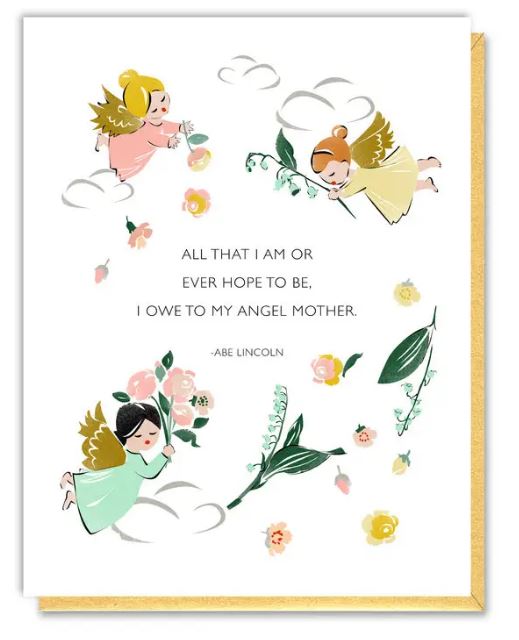 Angel Mother, Lincoln Quote -  Mother's Day