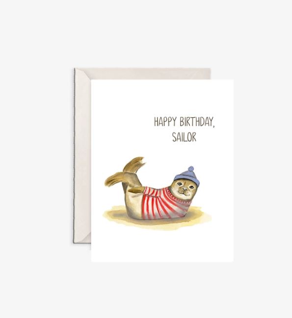 Happy Birthday Sailor Card
