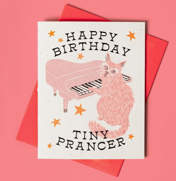 Happy Birthday Tiny Prancer Card