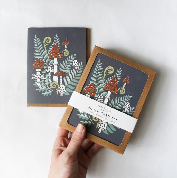 Toadstools and Ferns -  Boxed Cards